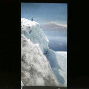 Cover image of Hiker at glacier summit