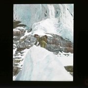 Cover image of Hiker [Malcolm Geddes?] near glacier