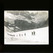 Cover image of Group crossing snowy valley