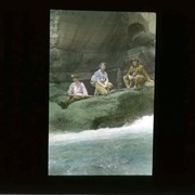 Cover image of Climbers resting by river