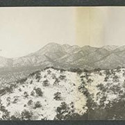 Cover image of "[?] Mtn, San Pedro Mts & Ortiz Mts from Three Hills-"