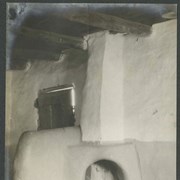 Cover image of "Interior of adobe house-"