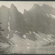 Cover image of Rocky slopes near lake