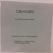 Cover image of Creatures [Title Page]