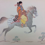 Cover image of Navajo Girl Riding to the Trading Post