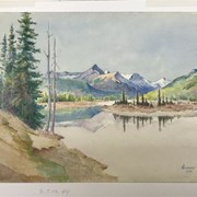 Cover image of Glacier Lake from the Saskatchewan River Crossing