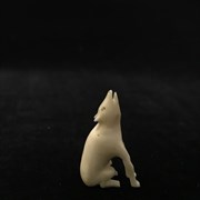 Cover image of Untitled (Ivory wolf)