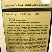 Cover image of Chinaman's Peak: Walking the Mountain