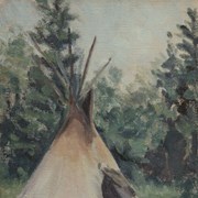 Cover image of Teepee Where Pete and Gardner stayed
