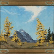 Cover image of Untitled [Mount Temple and Larches]