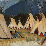 Cover image of Teepees at Banff Indian Days